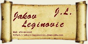 Jakov Leginović vizit kartica